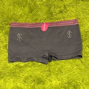 Women’s Junior Panties Seamless Gray Boy-Shorts